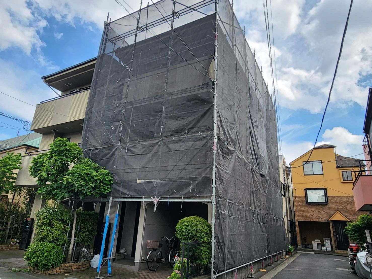 外壁塗装と足場代のメリット